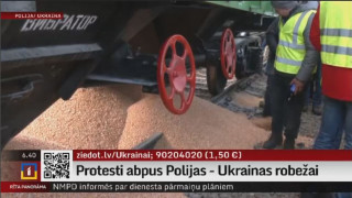 Protesti abpus Polijas - Ukrainas robežai
