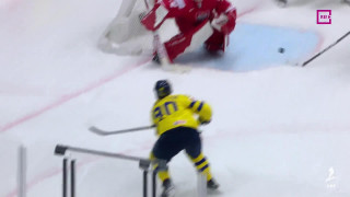 Pasaules hokeja čempionāta spēle. Zviedrija - Polija 1:0
