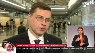 Dombrovskis: Latvijai jāsamazina nodokļi darbaspēkam