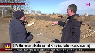 LTV Hersonā: pilsētu pamet Krievijas ikdienas apšaužu dēļ