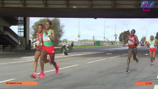 Pasaules čempionāts skriešanā. Finišs 5km distancē sievietēm