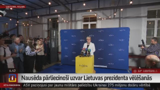 Nausēda pārliecinoši uzvar Lietuvas prezidenta vēlēšanās