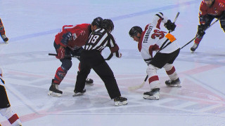 Latvijas hokeja čempionāta izslēgšanas spēle "Prizma" - HC "Panters"