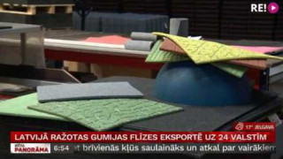 Latvijā ražotas gumijas flīzes eksportē uz 24 valstīm