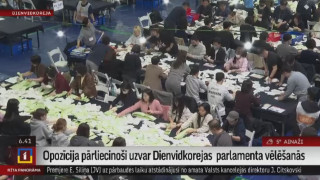 Opozīcija pārliecinoši uzvar Dienvidkorejas parlamenta vēlēšanās