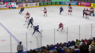 Pasaules hokeja čempionāta spēle Somija - Dānija 2:0