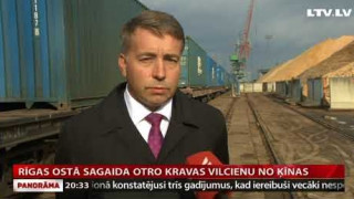 Rīgas ostā sagaida otro kravas vilcienu no Ķīnas