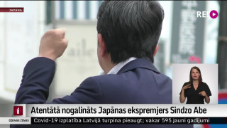Atentātā nogalināts Japānas ekspremjers Sindzo Abe