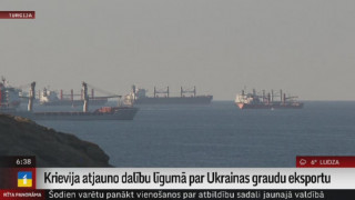 Krievija atjauno dalību līgumā par Ukrainas graudu eksportu