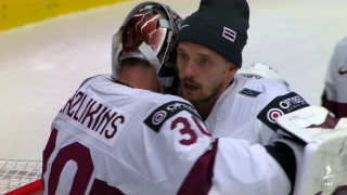 Latvijas hokejisti cieš smagu sakāvi pret Vāciju
