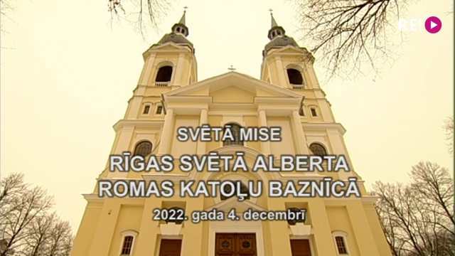 Dievkalpojums no Rīgas Svētā Alberta Romas katoļu baznīcas