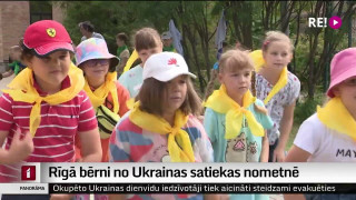 Rīgā bērni no Ukrainas satiekas nometnē