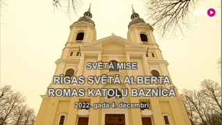 Dievkalpojums no Rīgas Svētā Alberta Romas katoļu baznīcas