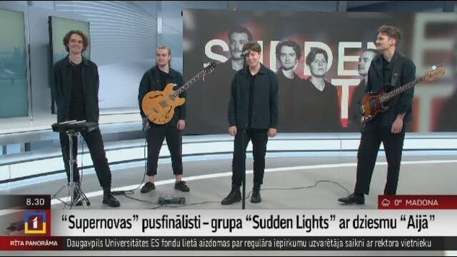“Supernovas” pusfinālisti – grupa “Sudden Lights” ar dziesmu “Aijā”