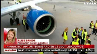 "AirBaltic" aptur "Bombardier CS 300" lidojumus