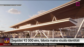 Ieguldot 92 000 eiro, lidosta maina vizuālo identitāti