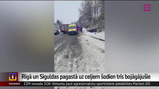 Rīgā un Siguldas pagastā uz ceļiem trīs bojāgājušie