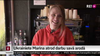 Ukrainiete Marina atrod darbu savā arodā