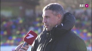 Futbola virslīgas spēle FK Liepāja - Valmiera FC. Intervija ar Viktoru Dobrecovu
