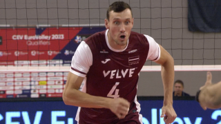 Eiropas čempionāta atlases spēle volejbolā vīriešiem Latvija – Somija