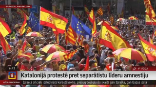 Katalonijā protestē pret separātistu līderu amnestiju