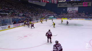 Pasaules hokeja čempionāta spēle Latvija - Zviedrija 0:2