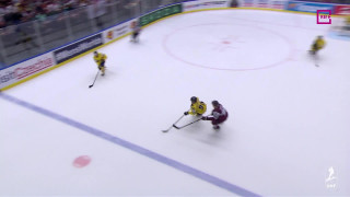 Pasaules hokeja čempionāta spēle Latvija - Zviedrija 2:5