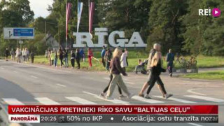 Vakcinācijas pretinieki rīko savu "Baltijas ceļu"