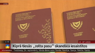 Kiprā tiesās "zelta pasu" skandālā iesaistītos