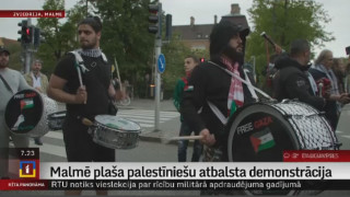Malmē plaša palestīniešu atbalsta demonstrācija