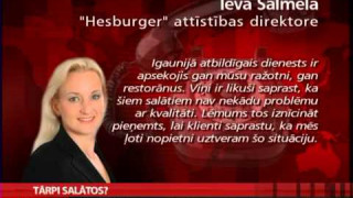 Skandāls Igaunijā: darbinieks vēstulē brīdina par tārpiem Hesburger nosūtītajos salātos