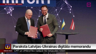 Paraksta Latvijas-Ukrainas digitālo memorandu