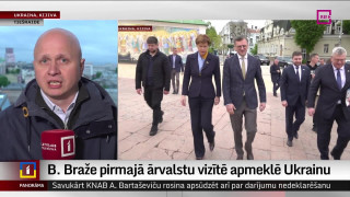 B. Braže pirmajā ārvalstu vizītē apmeklē Ukrainu. Dmitro Kuleba: Pretgaisa aizsardzības trūkums ir traģēdija