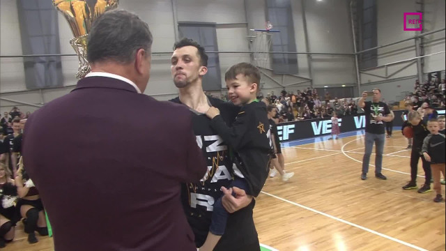 Latvijas Basketbola līgas finālsērijas 5. spēle. "VEF Rīga" saņem čempionu kausu