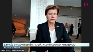 Braže: Ukrainu nedrīkst atstāt vienu sarunās ar Krieviju