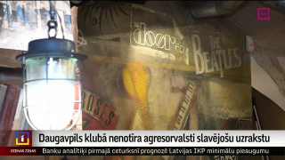 Daugavpils klubā nenotīra agresorvalsti slavējošu uzrakstu