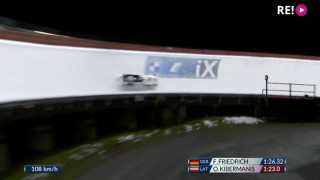 Pasaules kausa izcīņa bobslejā. Ķibermaņa ekipāžas otrais brauciens