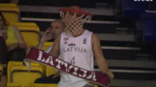 EČ basketbolā U-18 junioriem. Latvija - Grieķija. Spēles momenti