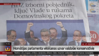 Horvātijas parlamenta vēlēšanas uzvar valdošie konservatīvie