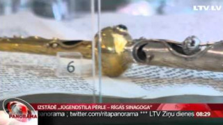 Unikāli priekšmeti izstādē "Jūgendstila pērle – Rīgas sinagoga"