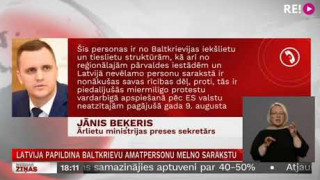 Latvija papildina baltkrievu amatpersonu melno sarakstu