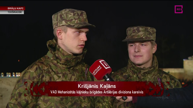 Intervija ar jaunajiem karavīriem