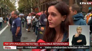 Referendums Katalonijā notiek par spīti policijas pretestībai