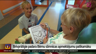 Brīvprātīgie padara Bērnu slimnīcas apmeklējumu patīkamāku