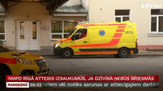 NMPD Rīgā atteiks izsaukumus, ja dzīvība nebūs briesmās