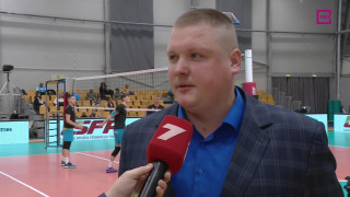 Latvijas Kausa fināls volejbolā vīriešiem. Intervija ar Mārci Obrumanu