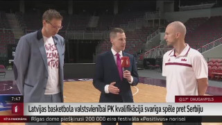 Latvijas basketbola valstsvienībai PK kvalifikācijā svarīga spēle pret Serbiju