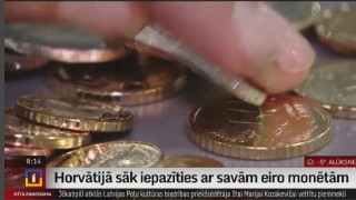 Horvātijā sāk iepazīties ar savām eiro monētām
