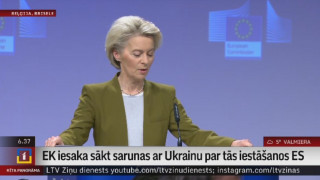 EK iesaka sākt sarunas ar Ukrainu par tās iestāšanos ES
