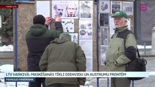 LTV REPORTĀŽA no Ukrainas: Harkivā pin maskēšanās tīklus